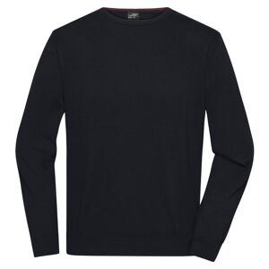 James & Nicholson Lehký pánský pletený svetr JN1314 - Černá | L