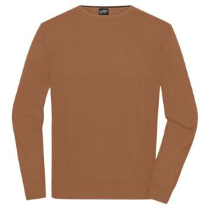 James & Nicholson Lehký pánský pletený svetr JN1314 - Camel | L