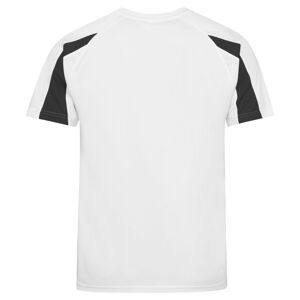 Just Cool Dětské sportovní tričko Contrast Cool T - Bílá / černá | 5-6 let