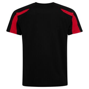 Just Cool Dětské sportovní tričko Contrast Cool T - Černá / červená | 5-6 let