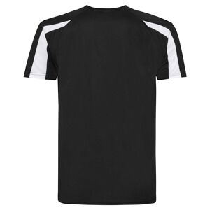 Just Cool Dětské sportovní tričko Contrast Cool T - Černá / bílá | 5-6 let