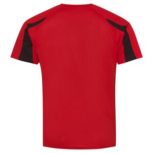 Just Cool Dětské sportovní tričko Contrast Cool T - Červená / černá | 5-6 let