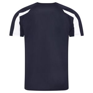 Just Cool Dětské sportovní tričko Contrast Cool T - Tmavě modrá / bílá | 12-13 let