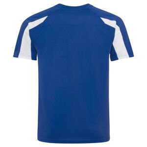 Just Cool Dětské sportovní tričko Contrast Cool T - Královská modrá / bílá | 7-8 let