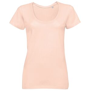 SOL'S Dámské tričko s hlubokým výstřihem Metropolitan - Krémově růžová | S