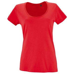 SOL'S Dámské tričko s hlubokým výstřihem Metropolitan - Ibiškově růžová | M