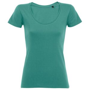 SOL'S Dámské tričko s hlubokým výstřihem Metropolitan - Emerald | L