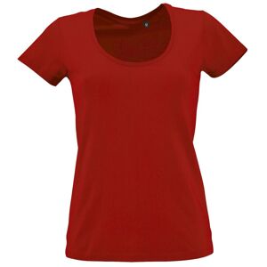 SOL'S Dámské tričko s hlubokým výstřihem Metropolitan - Červená | S