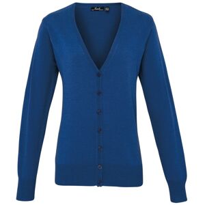 Premier Workwear Dámský svetr na zapínání - Královská modrá | XXXL