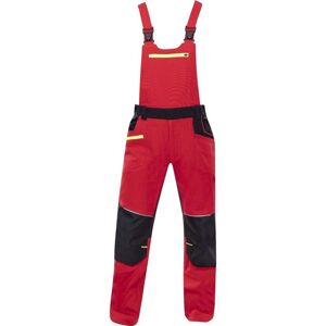 Ardon Pracovní kalhoty s laclem 4Xstretch - Červená | 50