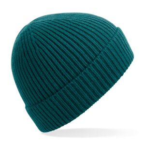 Beechfield Lehká zimní čepice z žebrovaného úpletu - Ocean Green
