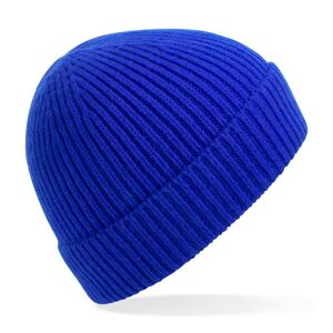 Beechfield Lehká zimní čepice z žebrovaného úpletu - Královská modrá