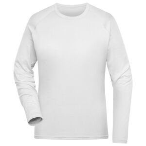 James & Nicholson Dámské funkční triko s dlouhým rukávem JN521 - Bílá | XXL