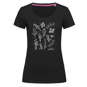 Bontis Dámské tričko MEADOW - Černá | XL