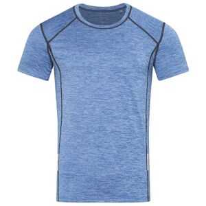 Stedman Pánské sportovní tričko s reflexními prvky - Modrý melír | S