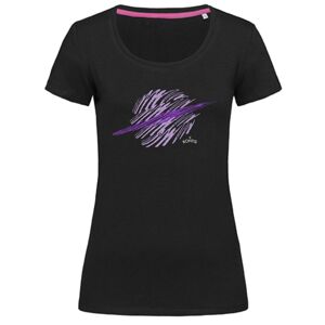 Bontis Dámské tričko SATURN - Černá / fialová | XL