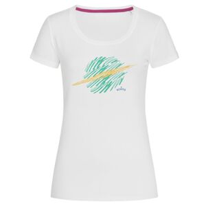 Bontis Dámské tričko SATURN - Bílá / zelená | L