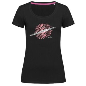 Bontis Dámské tričko SATURN - Černá / růžová | XXL