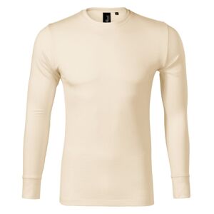 MALFINI Pánské tričko s dlouhým rukávem Merino Rise LS - Mandlová | XXL