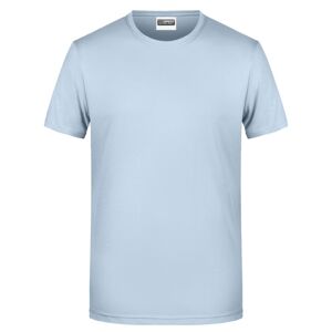 James & Nicholson Klasické pánské tričko z biobavlny 8008 - Světle modrá | XXXL