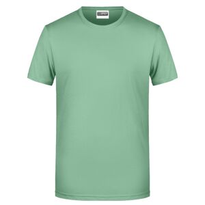 James & Nicholson Klasické pánské tričko z biobavlny 8008 - Jadeitová zelená | XXXL