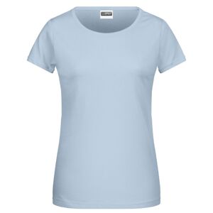 James & Nicholson Klasické dámské tričko z biobavlny 8007 - Světle modrá | XL
