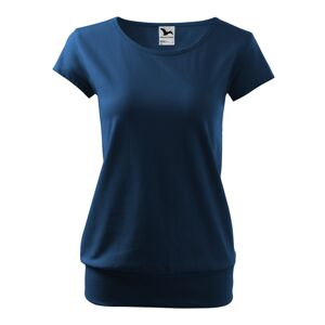 MALFINI Dámské tričko City - Půlnoční modrá | XL