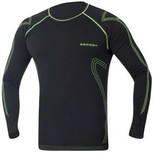 Ardon Pánské funkční tričko s dlouhým rukávem LYTANIX - Černá / zelená | XL