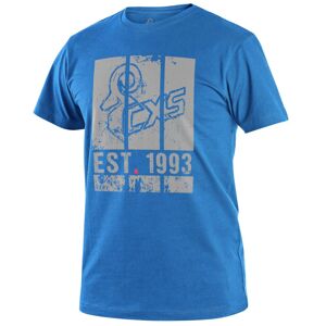 Canis (CXS) Pánské tričko s potiskem CXS WILDER - Azurově modrá | XXL