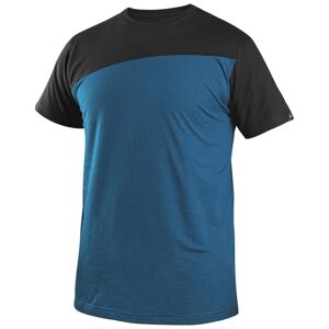 Canis (CXS) Pánské tričko CXS OLSEN - Ocelově modrá / černá | XL