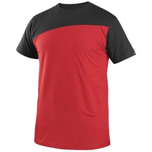 Canis (CXS) Pánské tričko CXS OLSEN - Červená / černá | XXXL