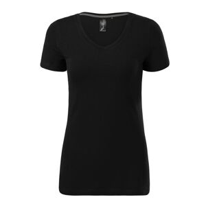 MALFINI Dámské tričko Action V-neck - Černá | L