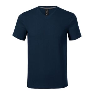 MALFINI Pánské tričko Action V-neck - Námořní modrá | XL