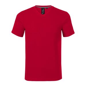 MALFINI Pánské tričko Action V-neck - Jasně červená | L