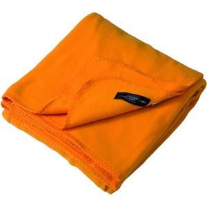 James & Nicholson Jednobarevná deka 130x180 cm JN900 - Oranžová | 130 x 180 cm