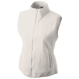 James & Nicholson Dámská fleecová vesta JN048 - Off-white | XL