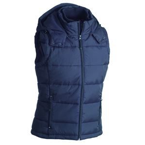 James & Nicholson Pánská zimní vesta s kapucí JN1004 - Tmavě modrá | XL