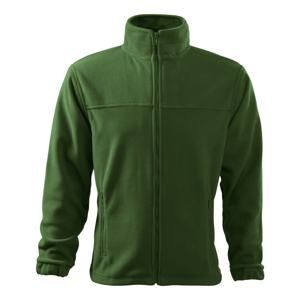 MALFINI Pánská fleecová mikina Jacket - Lahvově zelená | L