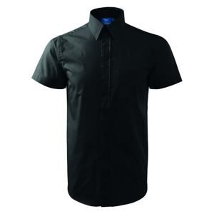 MALFINI Pánská košile s krátkým rukávem Chic - Černá | XXL