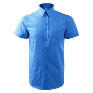 MALFINI Pánská košile s krátkým rukávem Chic - Nebesky modrá | M