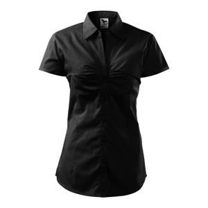 MALFINI Dámská košile s krátkým rukávem Chic - Černá | L