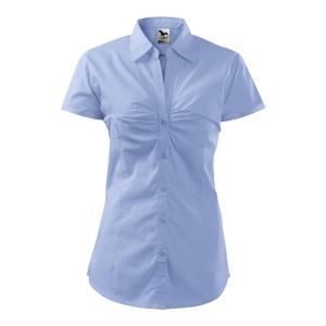 MALFINI Dámská košile s krátkým rukávem Chic - Nebesky modrá | XS