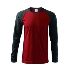 MALFINI Pánské tričko s dlouhým rukávem Street LS - Marlboro červená | L