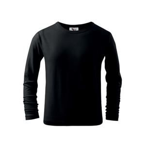 MALFINI Dětské tričko s dlouhým rukávem Long Sleeve - Černá | 110 cm (4 roky)