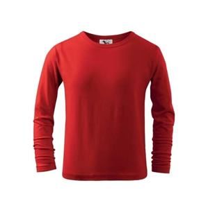 MALFINI Dětské tričko s dlouhým rukávem Long Sleeve - Červená | 122 cm (6 let)