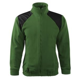 MALFINI Fleecová mikina Jacket Hi-Q - Lahvově zelená | XXL