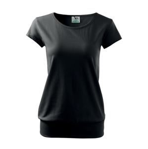 MALFINI Dámské tričko City - Černá | XS