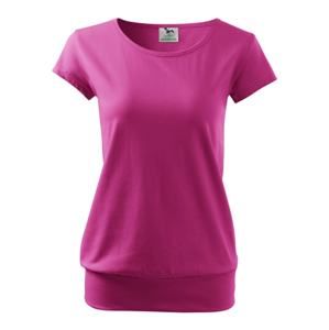 MALFINI Dámské tričko City - Purpurová | XL