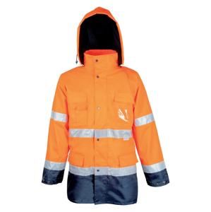 Ardon Reflexní pracovní bunda s kapucí Maxwell - Oranžová | L