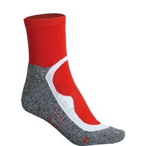 James & Nicholson Sportovní ponožky kotníkové JN210 - Červená | 45-47